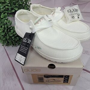 Hey Dude Wendy Flora White Shoes